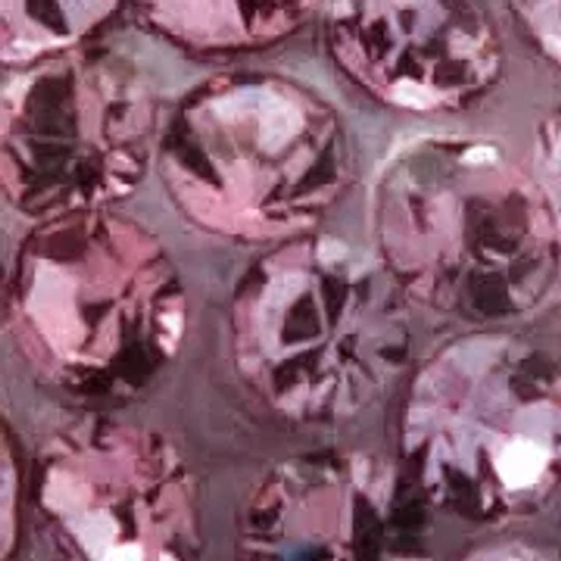 Silver Tone Round Purple Crystal Charm "Mom" Bracelet