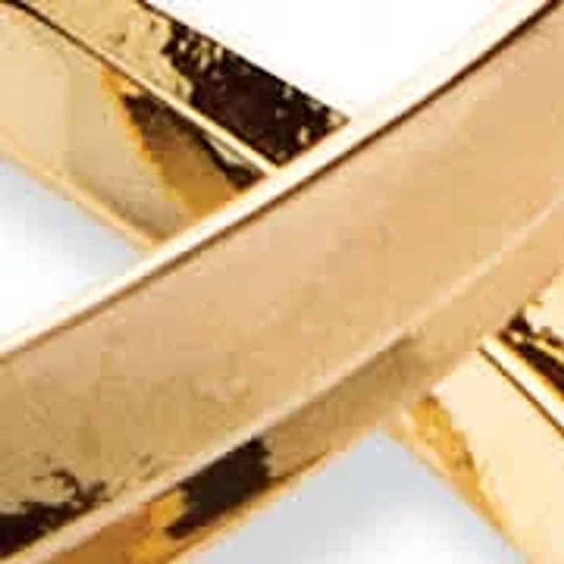 2 Pair Free-Form Twist Earrings Set in Silvertone and Yellow Goldtone