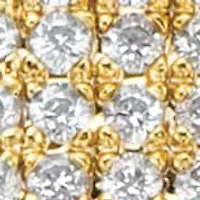 .65 Cttw.Gold-Plated Round Cubic Zirconia Cross Pendant Necklace 20"