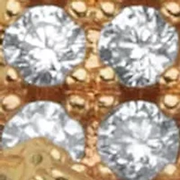 Men's 2.05 Cttw. Cubic Zirconia Gold-Plated Crucifix Necklace 22"