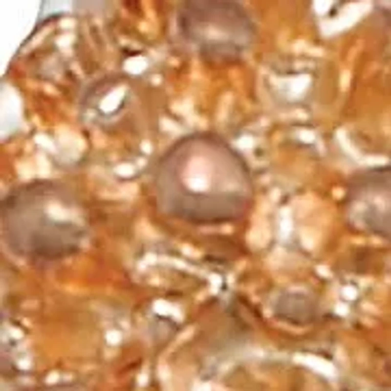 14k Rose-Plated Flower Drop Earring and Necklace Set 36-inch