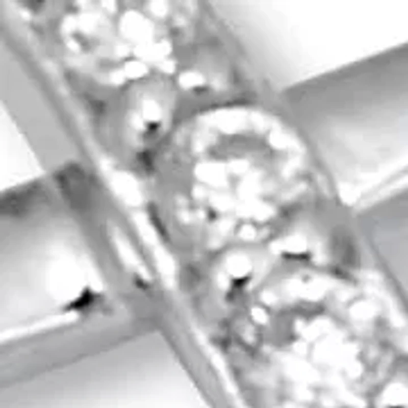 .16 TCW Round CZ Sterling Silver Infinity Charm Bracelet 7-inch