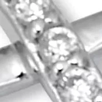 .16 TCW Round CZ Sterling Silver Infinity Charm Bracelet 7-inch