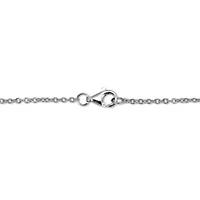 .16 TCW Round CZ Sterling Silver Infinity Charm Bracelet 7-inch