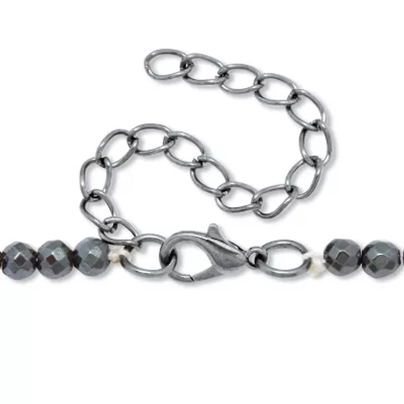 Genuine Cultured Freshwater Pearl Black Ruthenium-Plated Necklace 19 to 21-inch