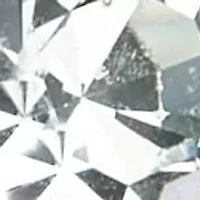 White Crystal Goldtone Hoop Teardrop Earrings (1.5")