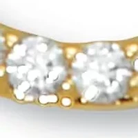 .95 TCW Round Cubic Zirconia 14k Yellow Gold-Plated Cat Necklace 18 to 20-inch