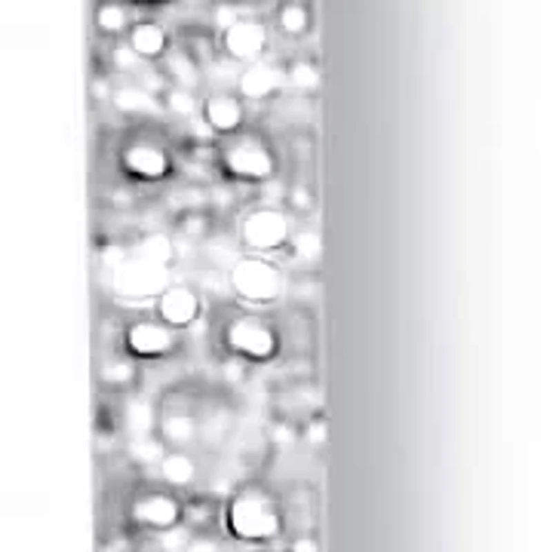 .20 TCW Round Cubic Zirconia Silvertone Paperclip Drop Necklace 18-inch