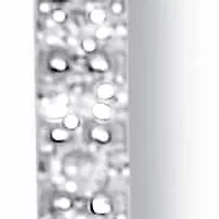 .20 TCW Round Cubic Zirconia Silvertone Paperclip Drop Necklace 18-inch