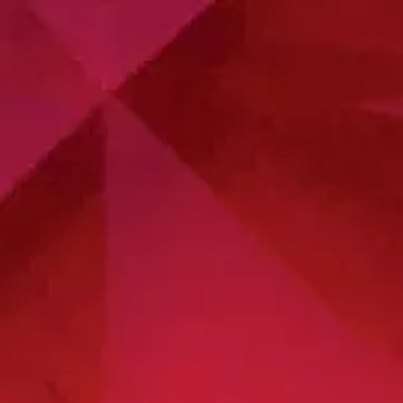 Red Crystal Silvertone Heart Necklace Set 18"-19.5"