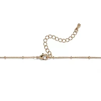 Goldtone Blue Crystal Cluster Pendant with 18 inch Chain