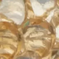 Butterscotch Crystal Antiqued Silvertone Necklace with Beaded Chain 18"-20"