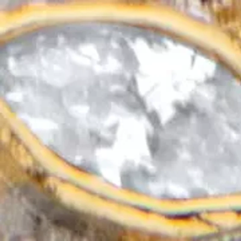 2.01 Cttw. Marquise-Cut and Round CZ Butterfly Pendant Gold-Plated