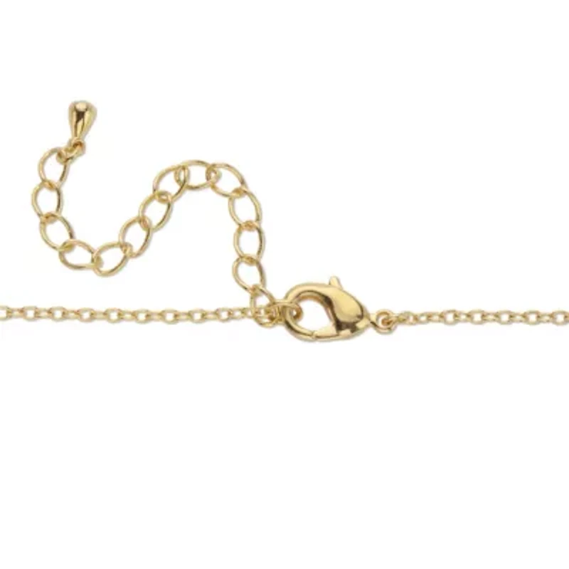 2.01 Cttw. Marquise-Cut and Round CZ Butterfly Pendant Gold-Plated