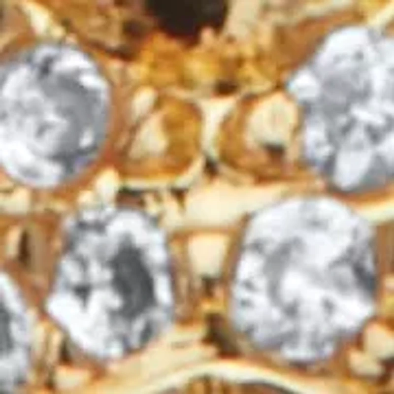 Crystal Yellow Gold Ion-Plated Bumblebee Necklace, 18 Inches