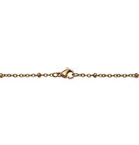 Crystal Yellow Gold Ion-Plated Bumblebee Necklace, 18 Inches