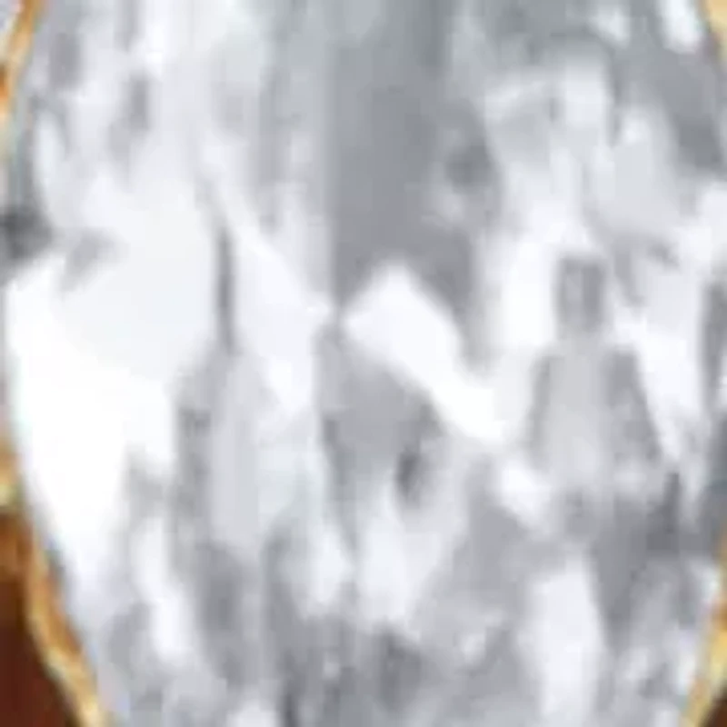 Crystal Butterfly Gold Ion-Plated Stainless Steel Pendant Necklace, 22 Inches