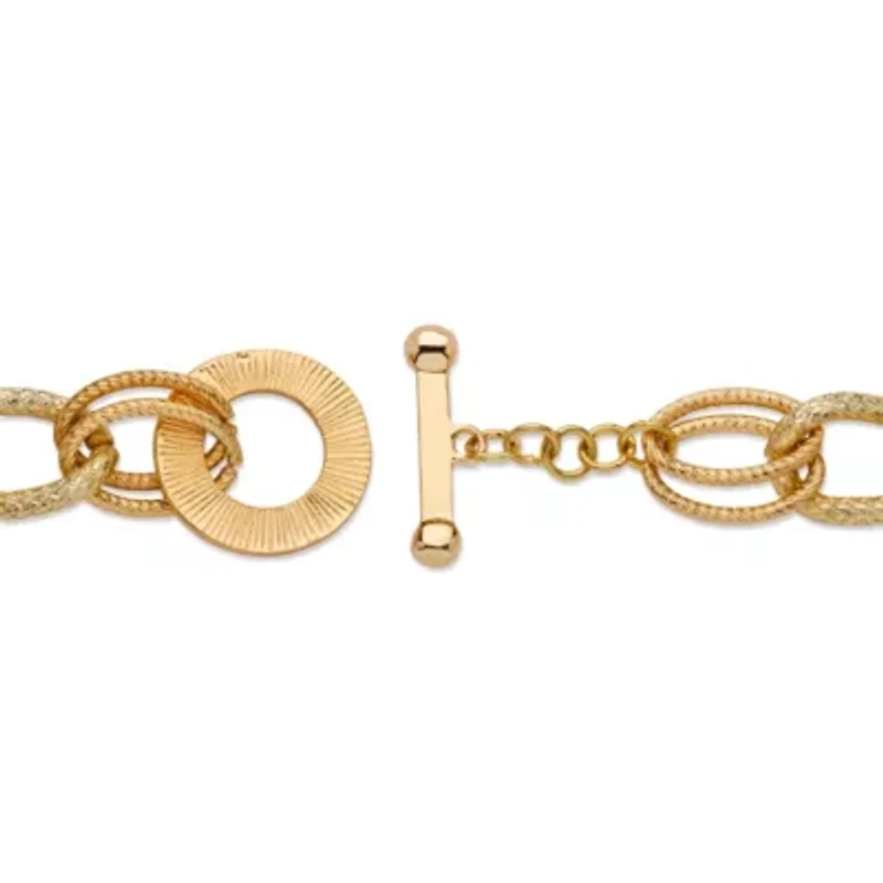 Mystic Crystal Necklace and Earrings Set in Yellow Goldtone