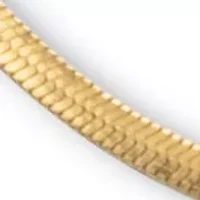 Herringbone Chain Necklace Gold Ion-Plated Stainless Steel 18" Length