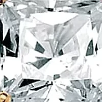 3.24 Cttw. Princess-Cut Cubic Zirconia 18k Gold-Plated Stud Earrings