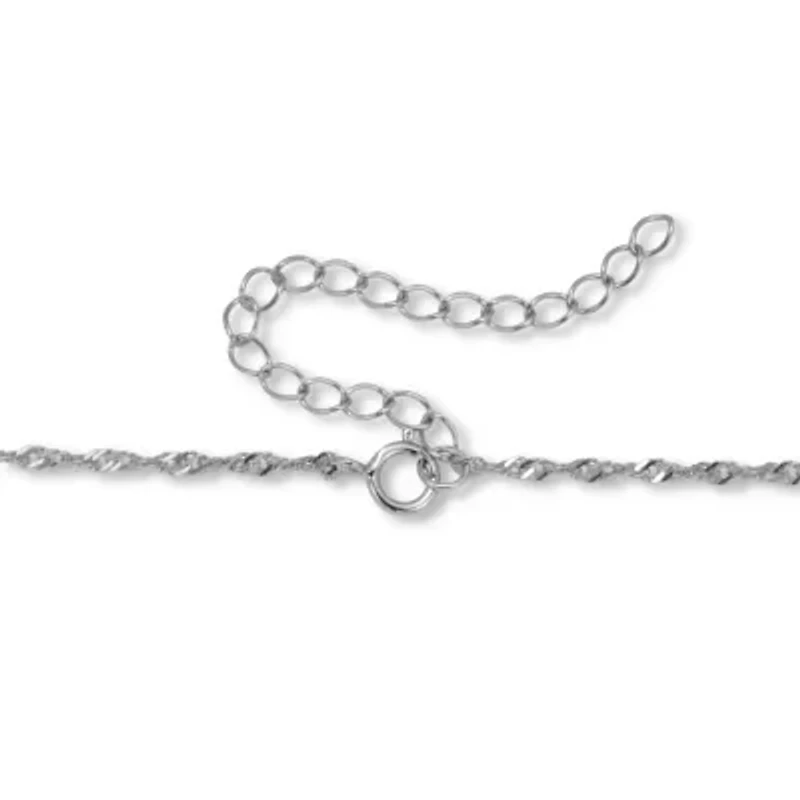 .70 TCW Round Cubic Zirconia Silvertone Owl Pendant Necklace 18-inch