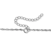 .70 TCW Round Cubic Zirconia Silvertone Owl Pendant Necklace 18-inch