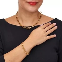 Necklace and Bracelet Gold Ion-Plated Stainless Steel Chain Jewelry Set