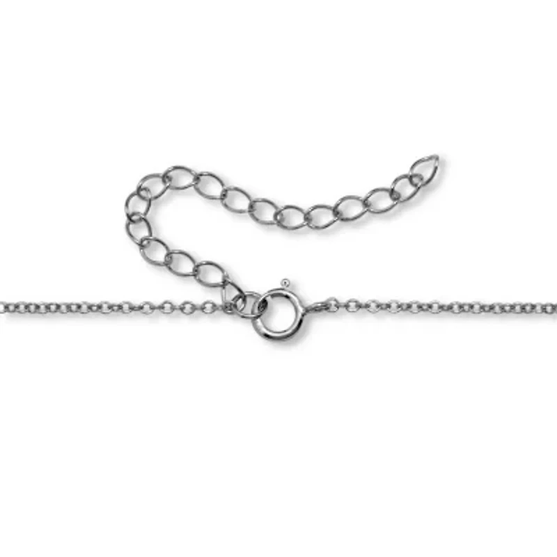 .13 TCW Cubic Zirconia Heart in Silvertone Pendant, 20-inch with 2-inch Extender