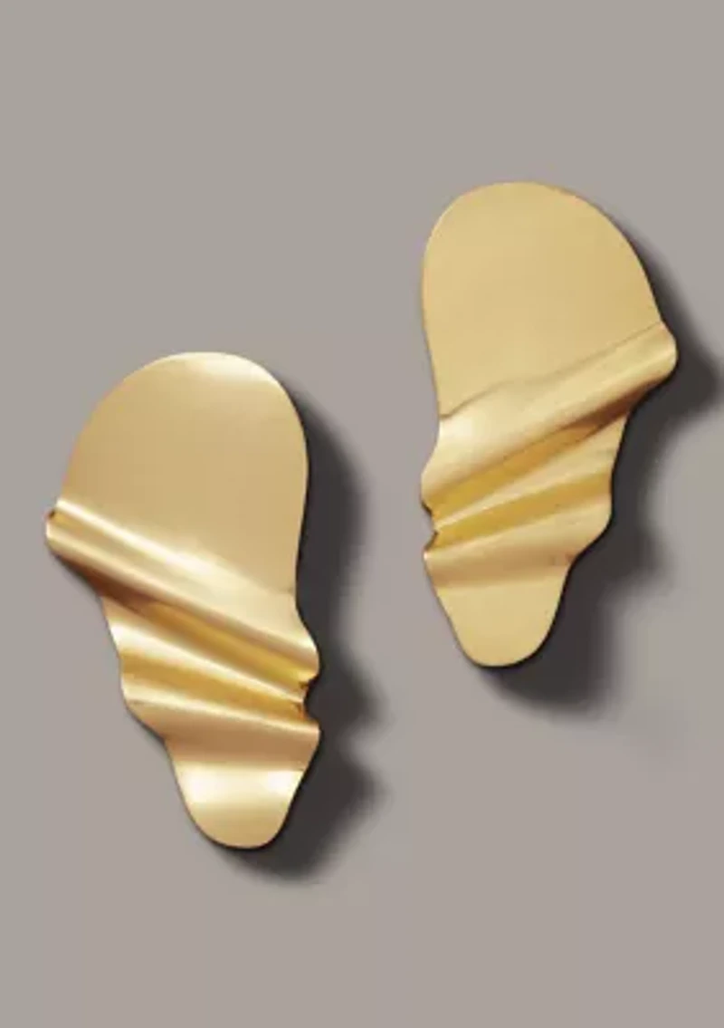  Twisted Gold Tone Earrings