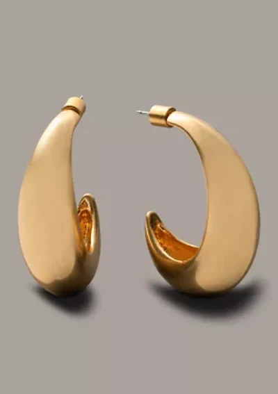 Taper C Hoop Earrings