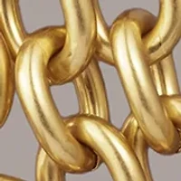 Triple Chain Link Collar Necklace 