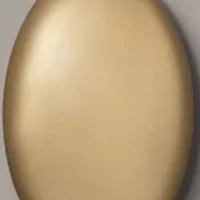 Pebble Gold Tone Pendant Necklace