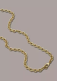Pebble Gold Tone Pendant Necklace