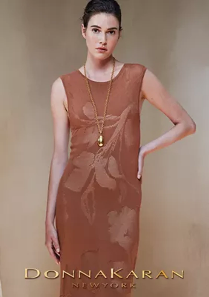 Pebble Gold Tone Pendant Necklace