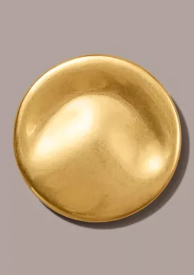 Gold Plated 24K Wave Coin Brooch Pin