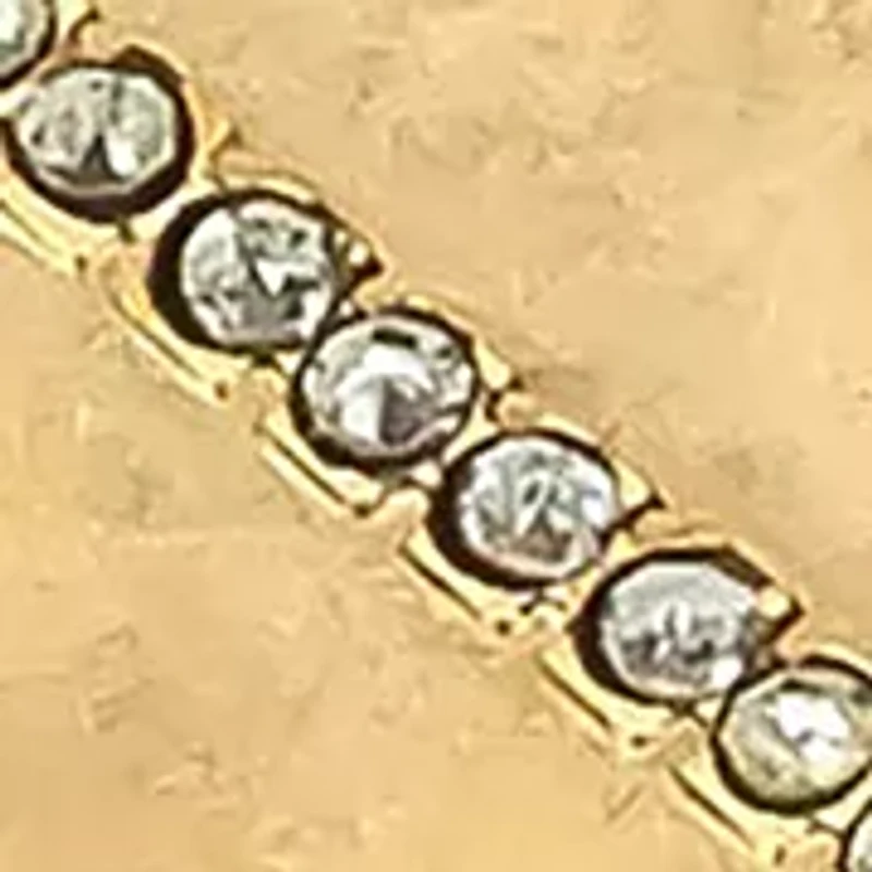 Silver Tone 7" Stretch Bangle Bracelet