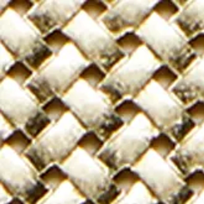 Gold Tone 33.5" Basketweave Open Metal Triple Drop Necklace