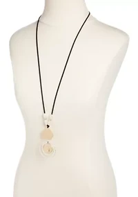 Two-Tone Double Pendant Necklace