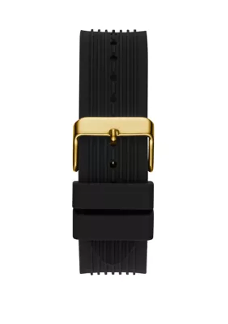 Men's Poseidon Black Gold Tone Watch 