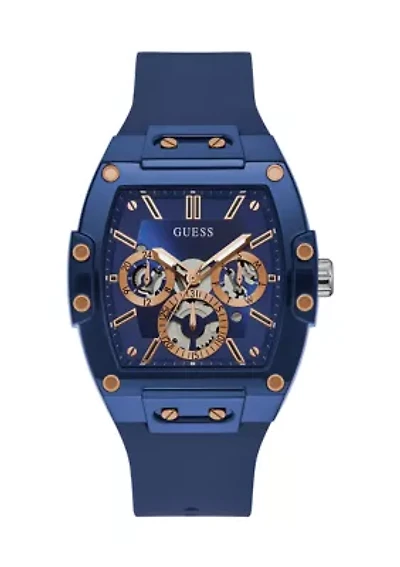 Phoenix Blue Silicone Strap Watch 