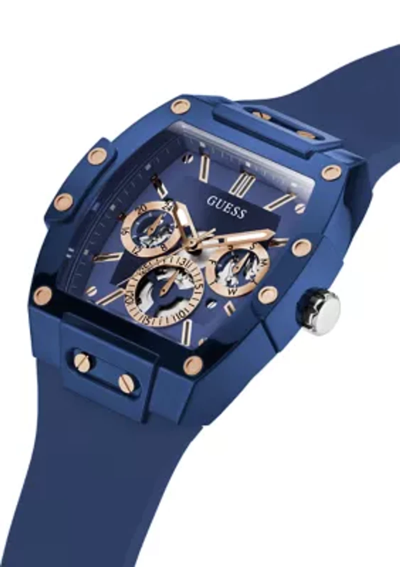 Phoenix Blue Silicone Strap Watch 