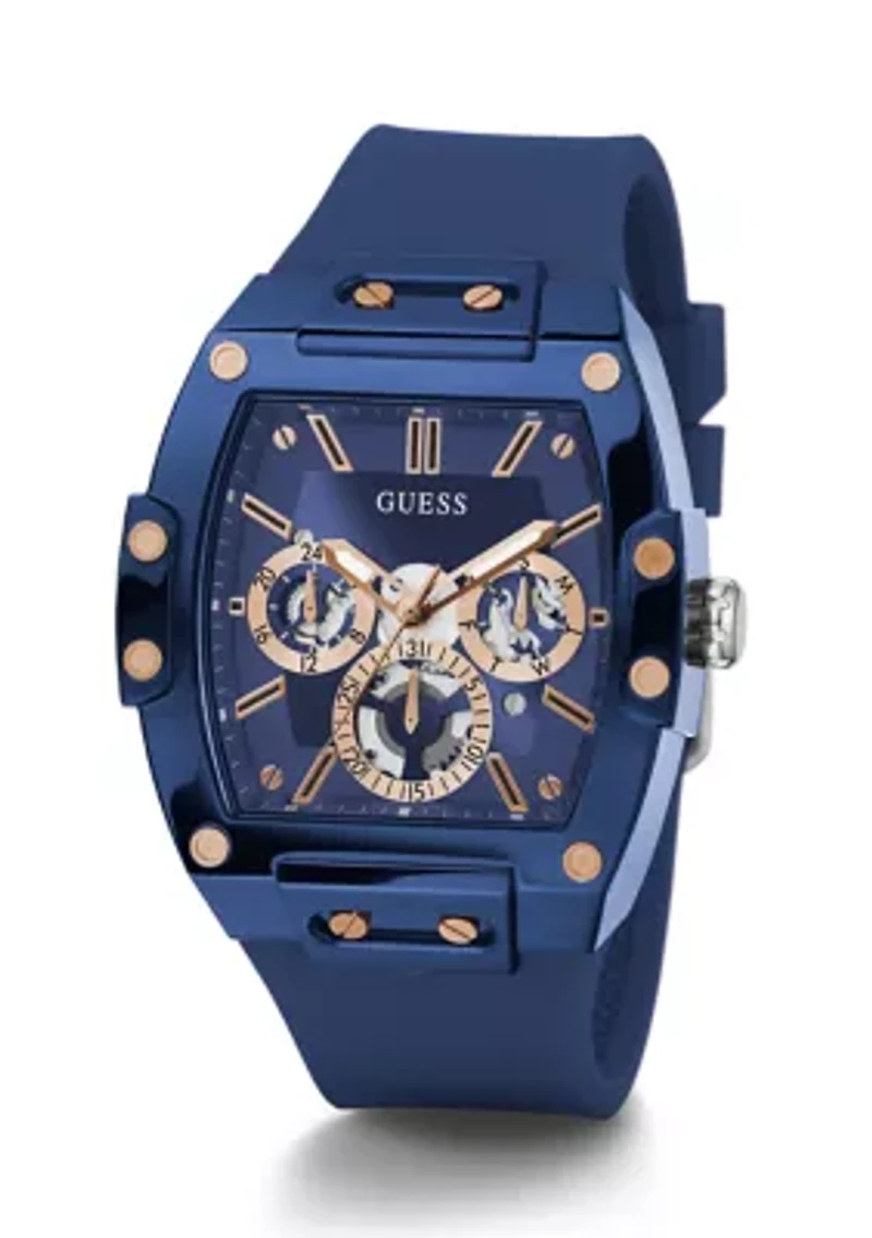 Phoenix Blue Silicone Strap Watch 