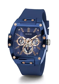 Phoenix Blue Silicone Strap Watch 