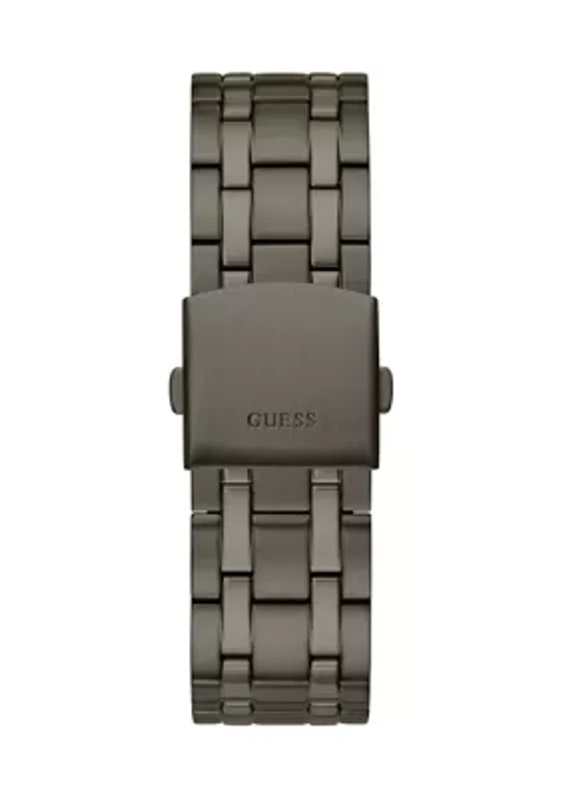 Gunmetal Case Stainless Steel Watch