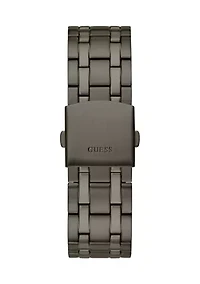 Gunmetal Case Stainless Steel Watch