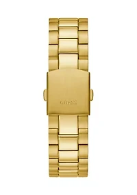 Gold Tone Case Stainless Steel Watch