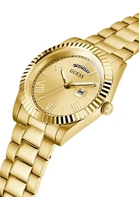 Gold Tone Case Stainless Steel Watch