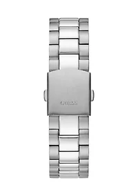 Silver Tone Case Stainless Steel Watch