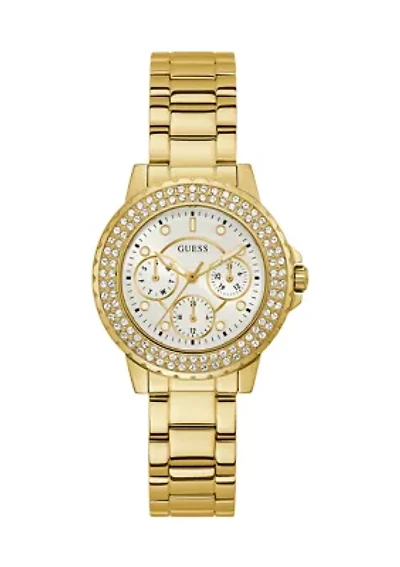 Gold Tone Stainless Steel Watch 