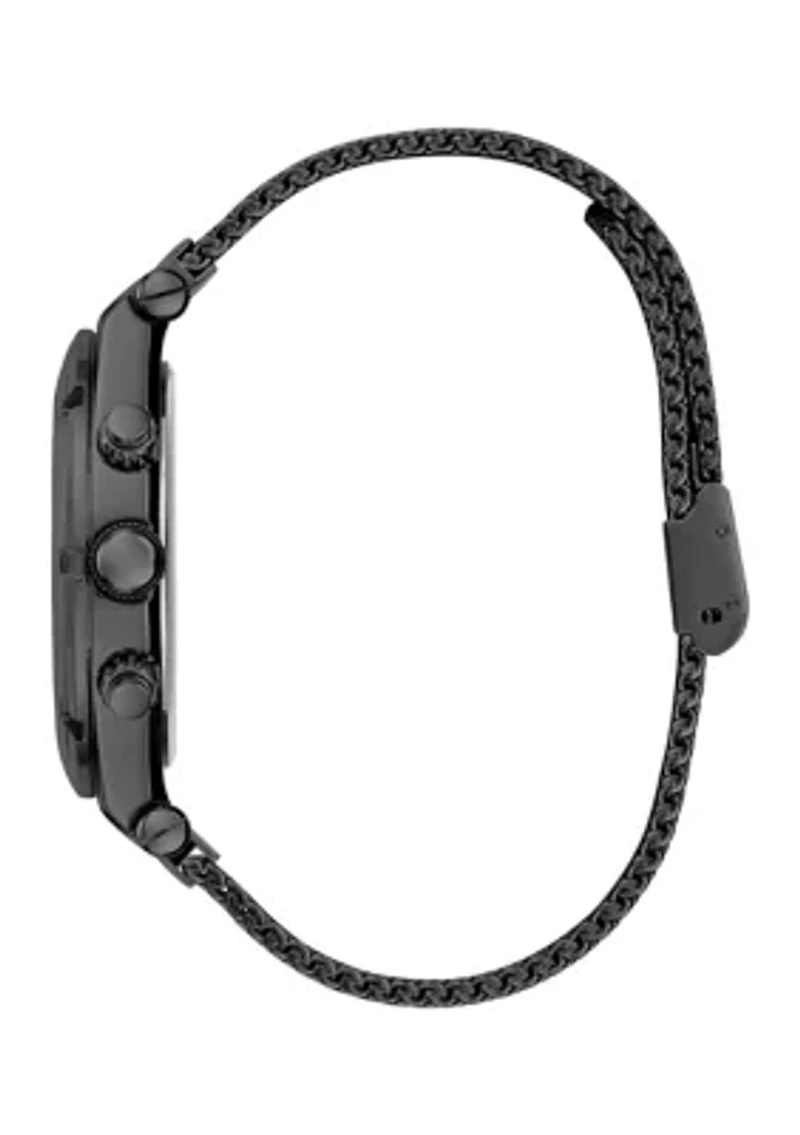 Black Case Mesh Watch